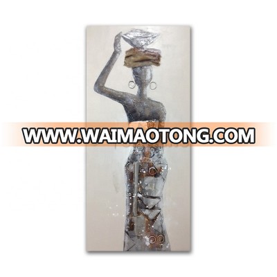 Abstract 3D African women oil painting