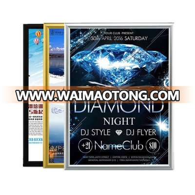 Wholesale Black Gold Silver Aluminum Metal Frame for Advertising